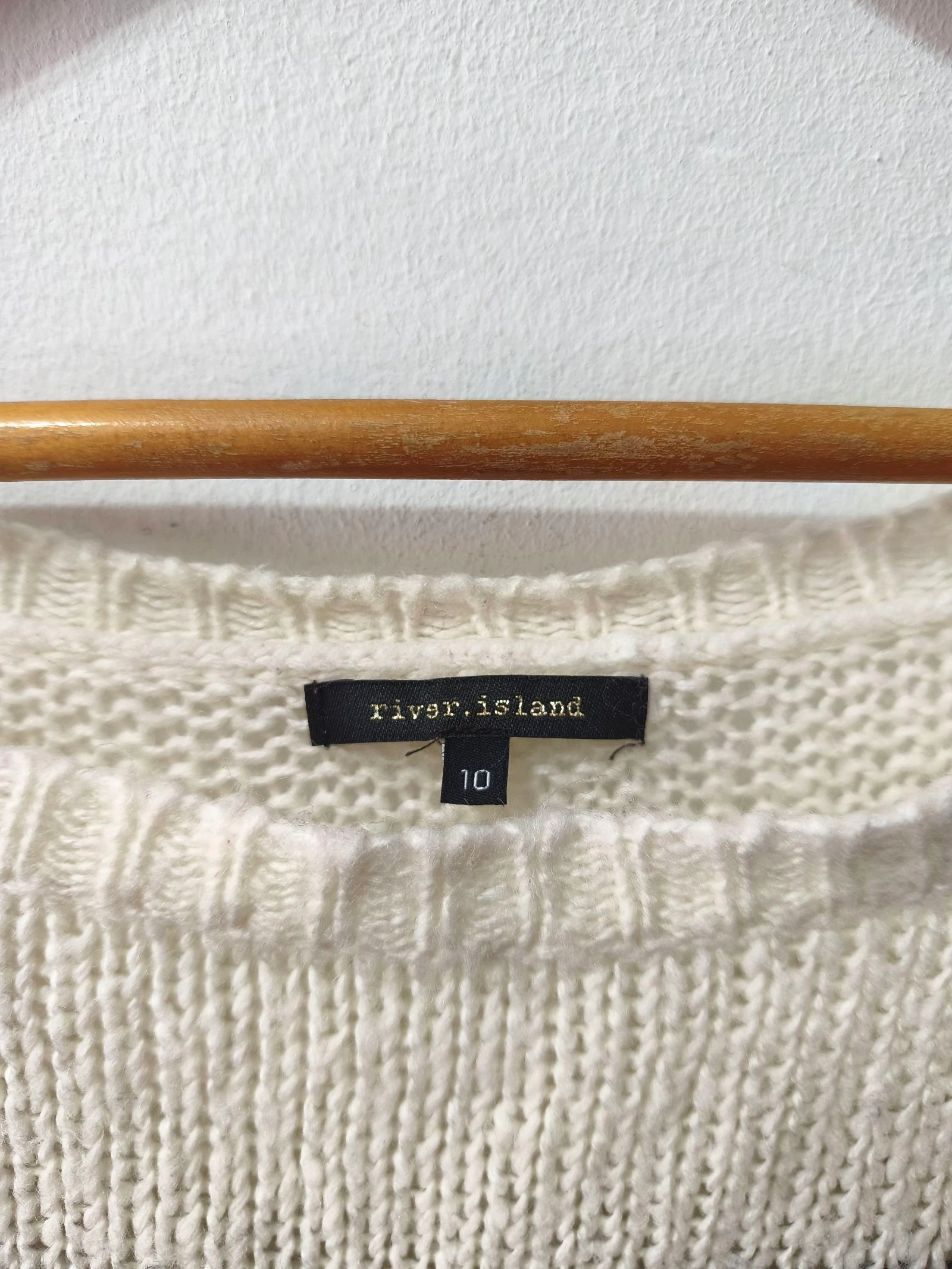 River.Island Women's Oversized Black and White Sweater Size 36 – photo 4